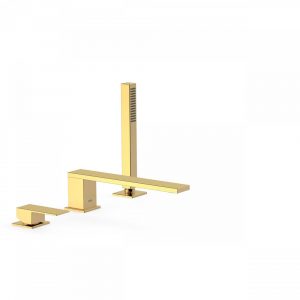 Cuadro Tres-shower single lever tap gold