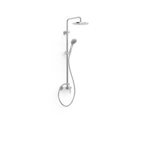 Tres Base Plus 2-Way Wall-Mounted Single-Lever Shower Mixer Set