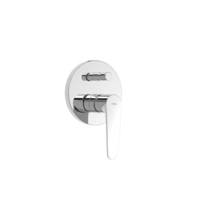 Tres Flat 2-Way Concealed Single-Handle Shower Mixer Tap