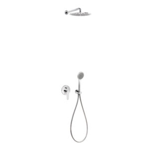 Tres Flat 2-Way Concealed Single-Handle Shower Mixer Tap Kit