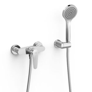 Tres Flat Wall-Mounted Single-Handle Shower mixer tap