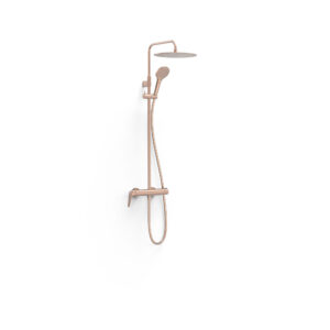 Tres Fuji Wall-Fitted Single-Handle Shower Mixer Tap 24K Matte Rose Gold