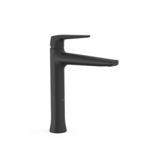 Tres Fuji High Single-Handle Washbasin Mixer Tap Matt Black