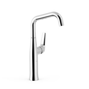 Tres Fuji High Single-Handle Washbasin Mixer Tap with Lateral Lever Chrome