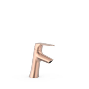 Tres Fuji Inclined Single-Handle Washbasin Mixer Tap 24K Matte Rose Gold