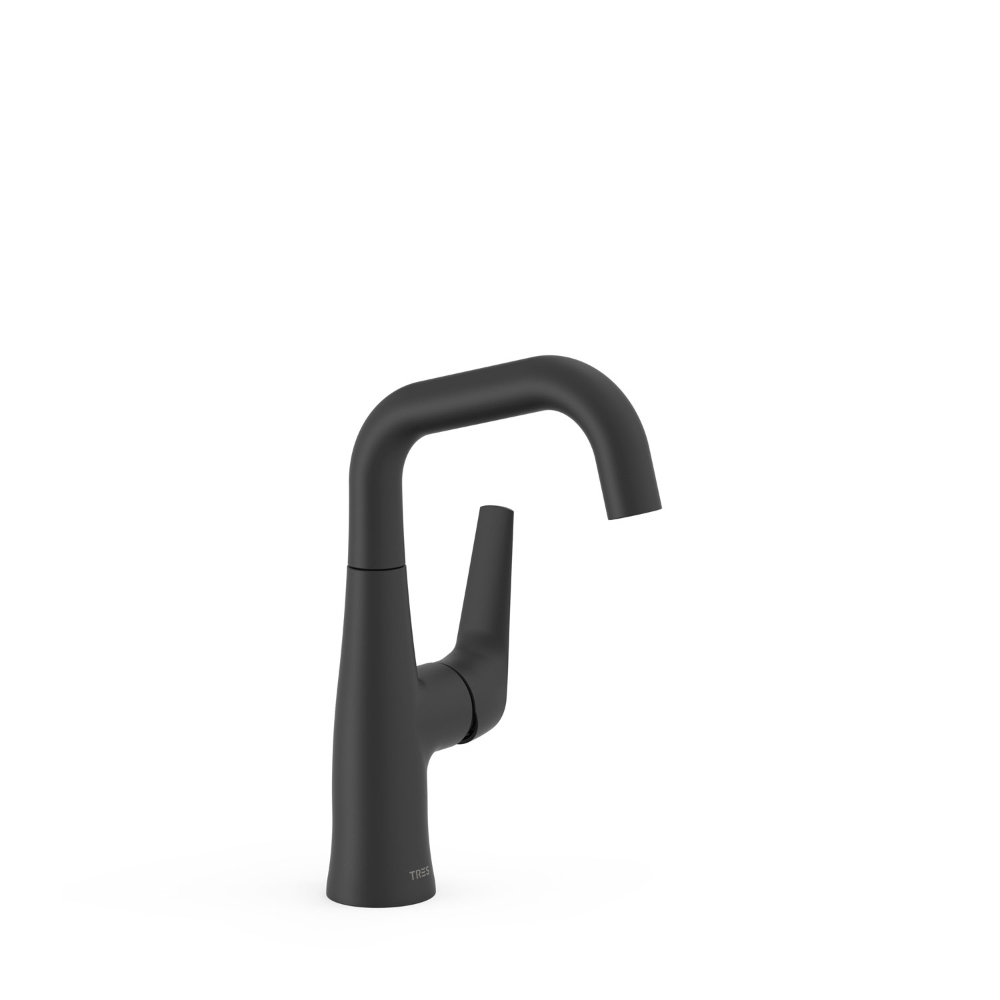 Tres Fuji Single-Handle Washbasin Mixer Tap with Lateral Lever Matt ...