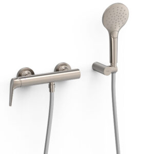 Tres Fuji Wall-Mounted Single-Handle Shower Mixer Tap Steel