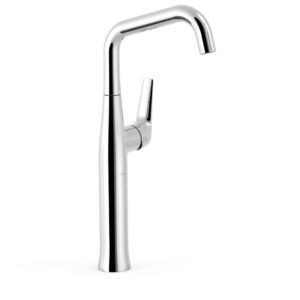 Tres Fuji XXL Single-Handle Washbasin Mixer Tap with Lateral Lever Chrome