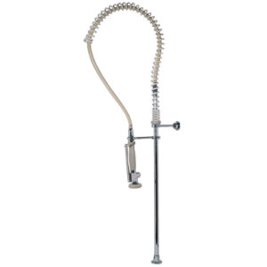Tres Industrial Kitchens Pull-Out Spout with Water Outlet on Sink Surface