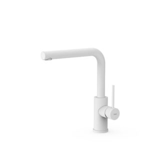 Tres Single-Handle Kitchen Mixer Tap Matt White