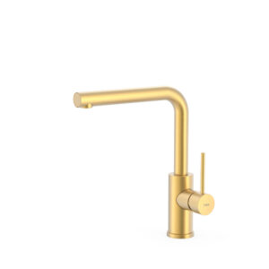 Tres Single-Handle Kitchen Mixer Tap 24k Matt Gold