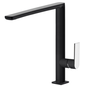 Tres Single-Handle Kitchen Mixer Tap Black Chrome (3)