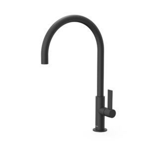 Class Tres Single-Handle Kitchen Mixer Tap Matt Black