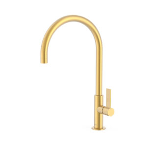 Class Tres Single-Handle Kitchen Mixer Tap 24k Matt Gold