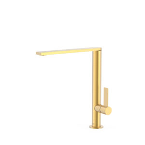 Tres Single-Handle Kitchen Mixer Tap 24k Matt Gold (2)