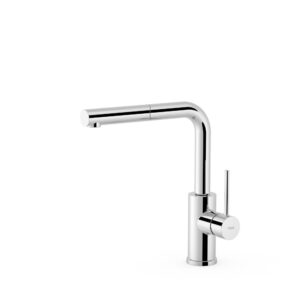Tres Single-Handle Kitchen Mixer Tap with Pull-Out Spout Chrome