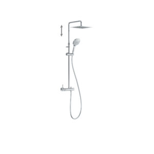 Tres Lex-Alp 2-Way Wall-Fitted Single-Handle Shower Mixer Tap (4)