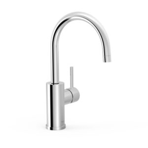 Tres Lex-Alp High Single-Handle Washbasin Mixer Tap with Lateral Lever