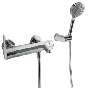 Tres Lex-Alp Wall-Mounted Single-Handle Shower Mixer Tap for Bath and Shower