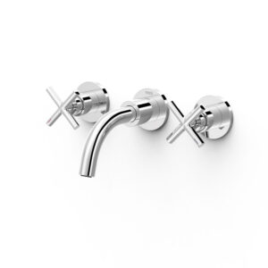 Tres Montblanc Concealed Two-Handle Washbasin Mixer Tap Chrome