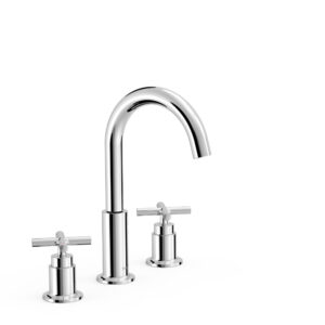 Tres Montblanc Two-handle Fitted Washbasin Tap Chrome
