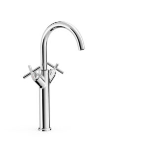 Tres Montblanc XXL Two-handle Washbasin Mixer Tap Chrome