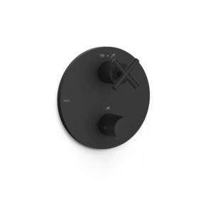 Tres Montblanc Therm-Box Visible Part For Concealed 2-Way Matt Black