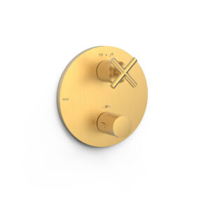 Tres Montblanc Therm-Box Visible Part For Concealed 2-Way 24K Matt Gold