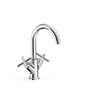 Tres MontBlanc Two-Handle Washbasin Mixer Tap Chrome