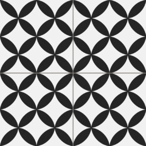 Pre Circle Black Matt 45x45cm