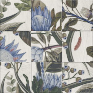 Bottega Decor Blue Leaves 20x20 cm