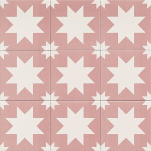 Fired Star Pink 20x20 cm
