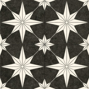 Precut Star Black 45x45 cm