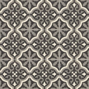 Victorian Centro Florentine Black 20x20 cm